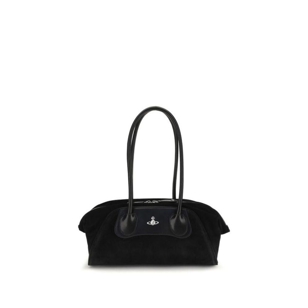Vivienne Westwood Black Calf Leather Bos Taurus Shoulder Women's Bag